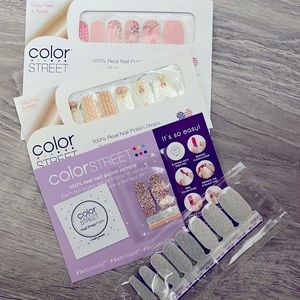 💅COLOR STREET NAIL POLISH STRIPS 2 IN PACKAGE 1 IN PLASTIC WRAP 💅